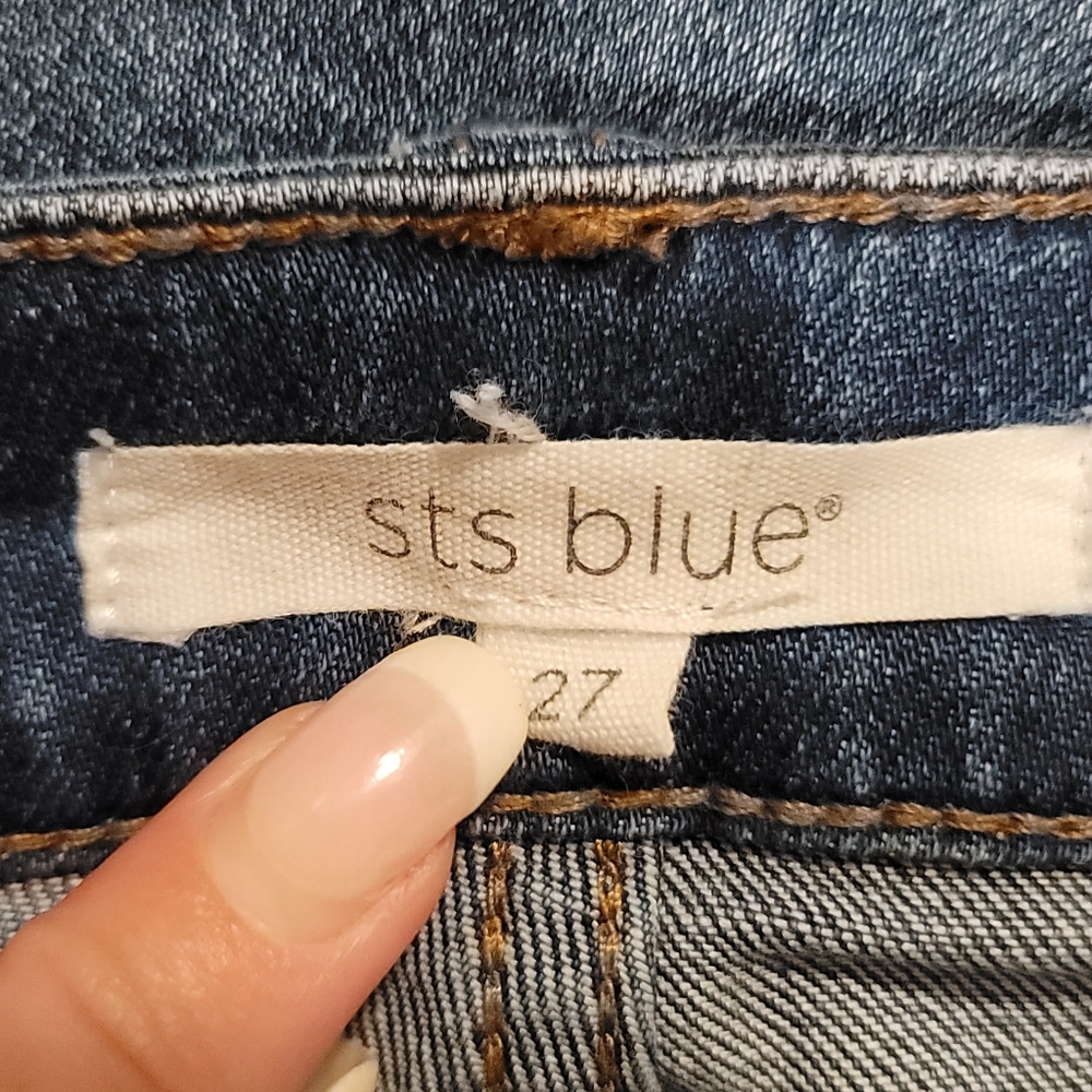Women's STS Blue Darren Mid Rise Roll Cuffed Girlfriend Jean 27 - Picture 5 of 6
